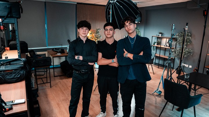 Kenan's podcast shoot with the Brandzey team